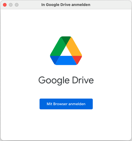 Google Drive Anmeldung